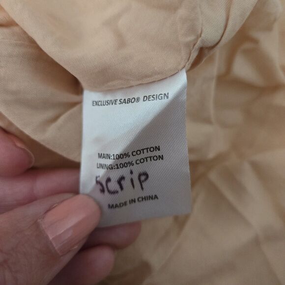 Eyelet Floral Mini Skirt White sz Medium Lined 100% Cotton Vacation Summer - Picture 7 of 8